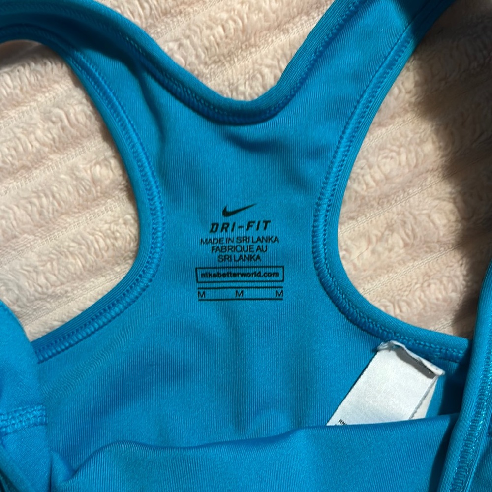 Nike Women's Blue Sports Bra - Picture 2 of 3